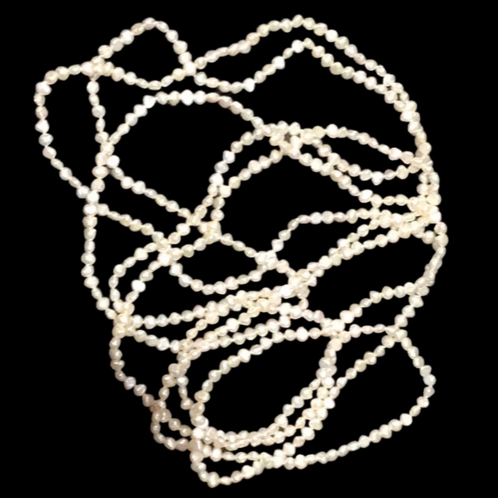 HONORA Freshwater Collection Pearl Rope, Nugget Shape, Pouch Included, 108” Long - Picture 4 of 8